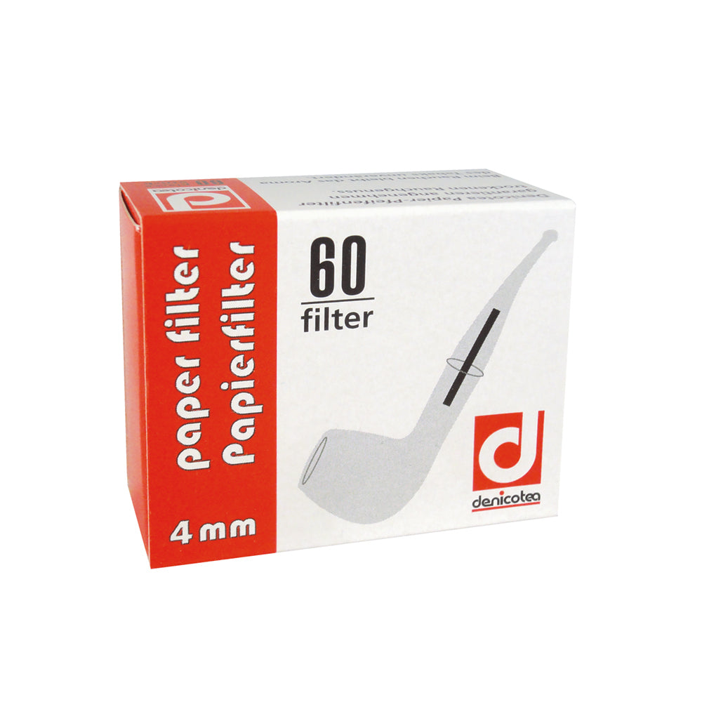 Papier Pfeifenfilter 4 mm