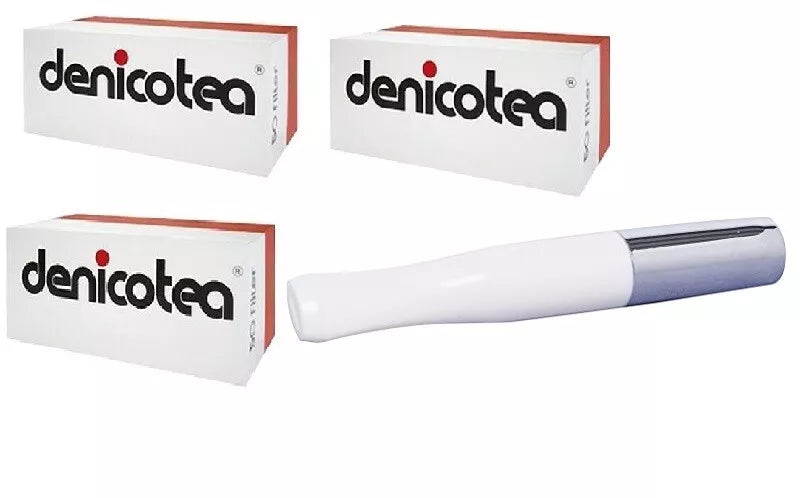 150 x Denicotea Standard-Filter inkl. Standard Spitze weiss