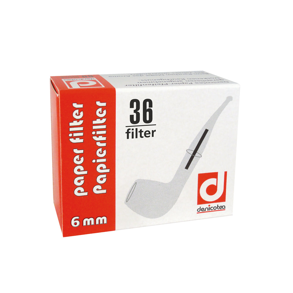 Papier Pfeifenfilter 6 mm